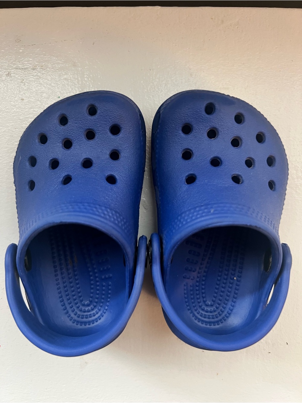CROCS Kids Royal Blue Classic Clog with Heel Strap